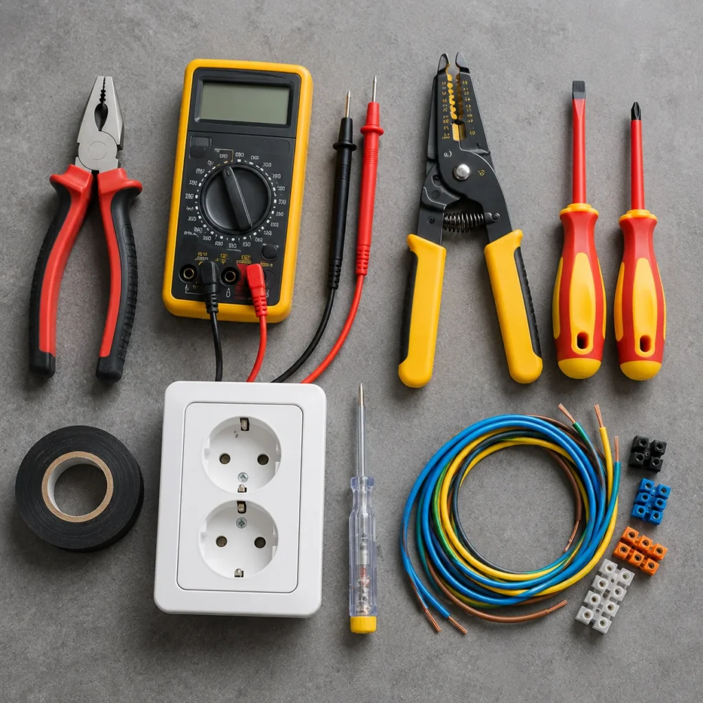 Herramientas básicas para trabajos eléctricos